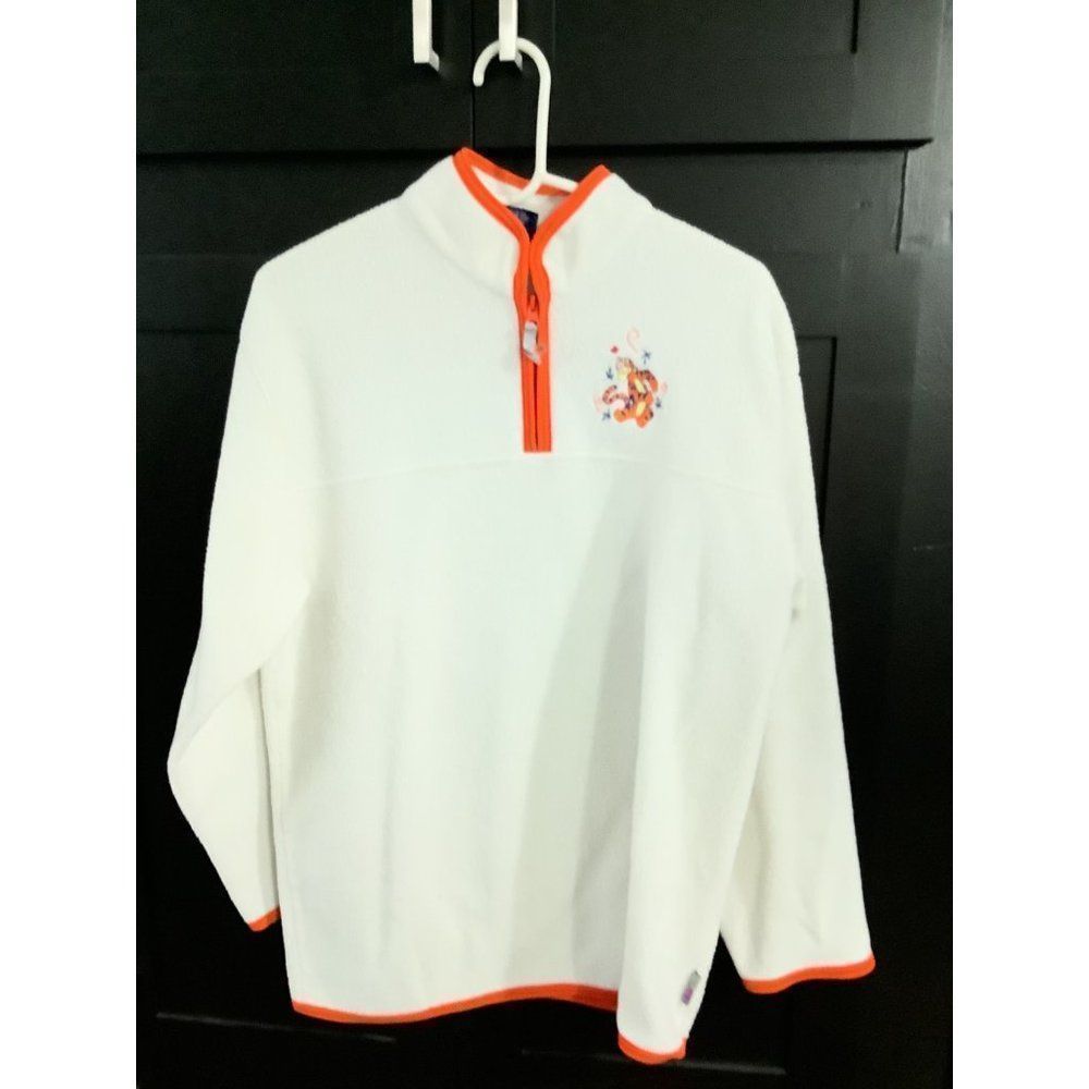 Pooh Fleece Long Sleeve Pullover Jacket w/Tigger on Front Sz Large